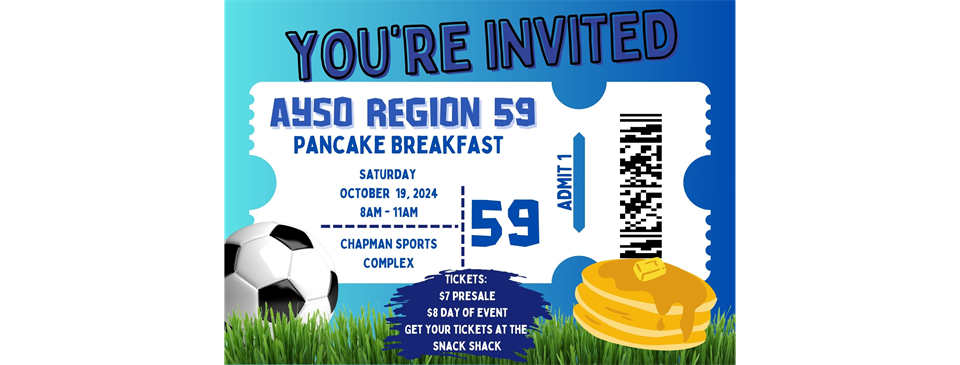 Pancake Breakfast - 10/19/24, 8-11am