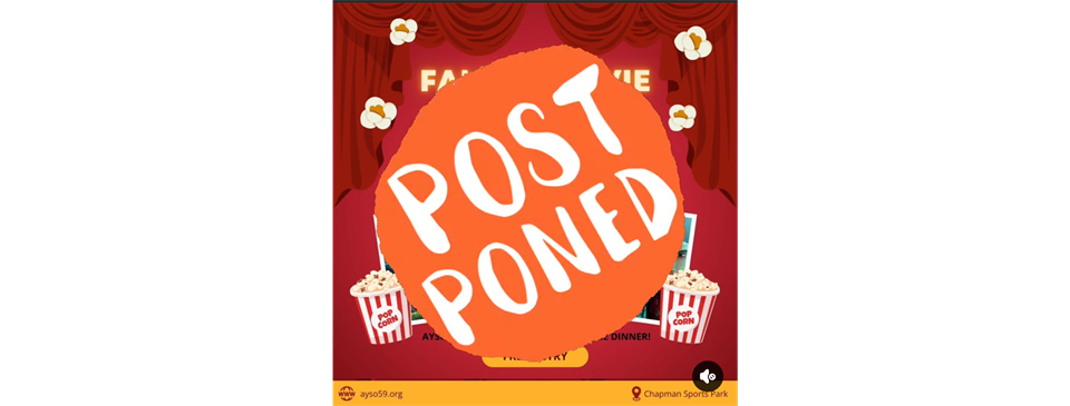 POSTPONED - Volunteer Appreciate Night / Family Movie Night!